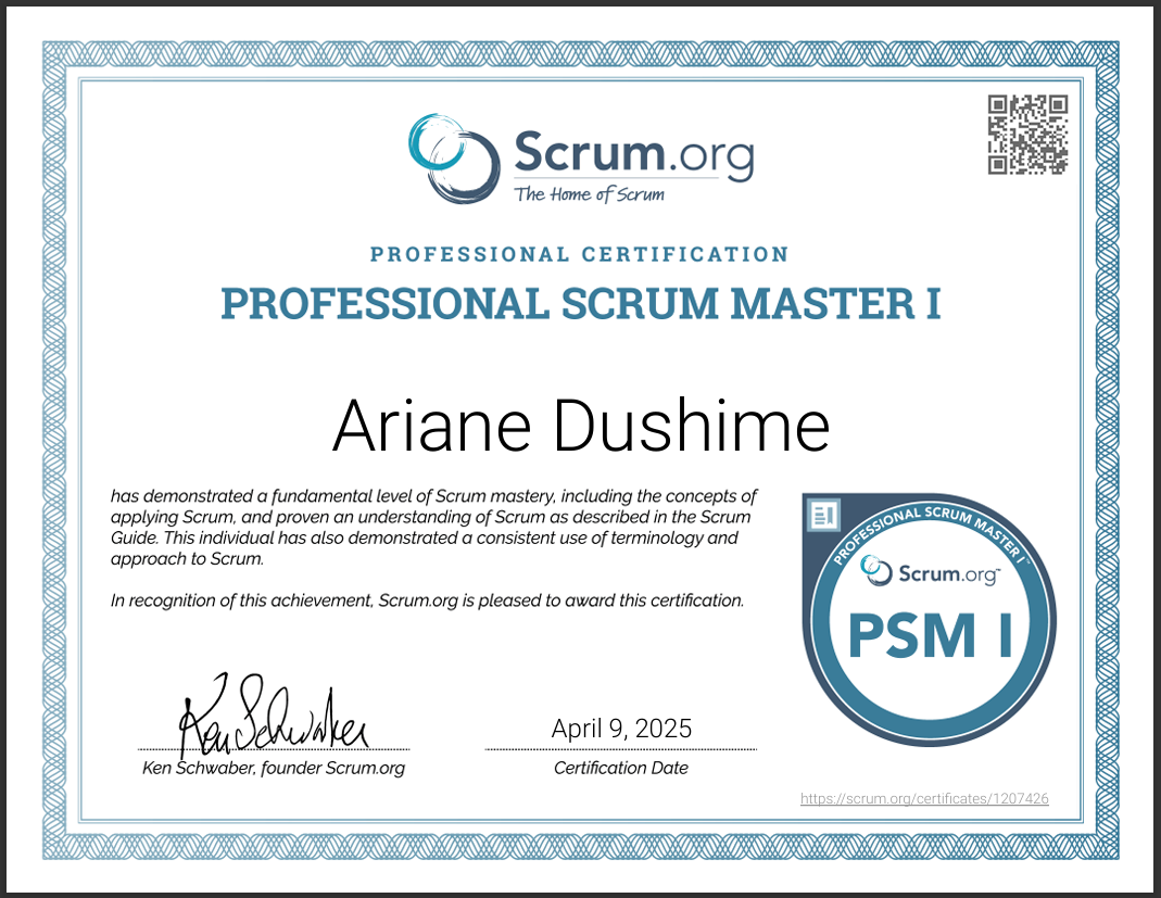 Professional Scrum Master I